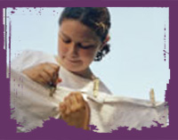 Clothesline drying
