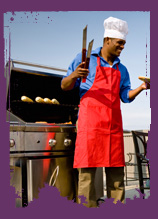 Natural gas barbeque grill
